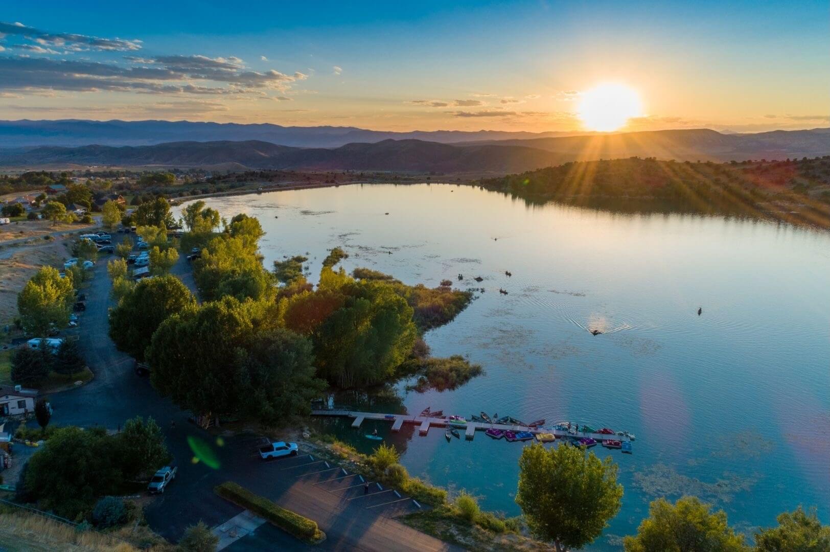 Sunset at Palisade Reservoir